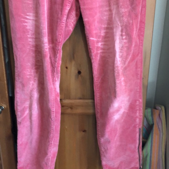 Anthropologie collection Pilcro. Pink Corduroy worn by design. 30 and worn. - Picture 3 of 7